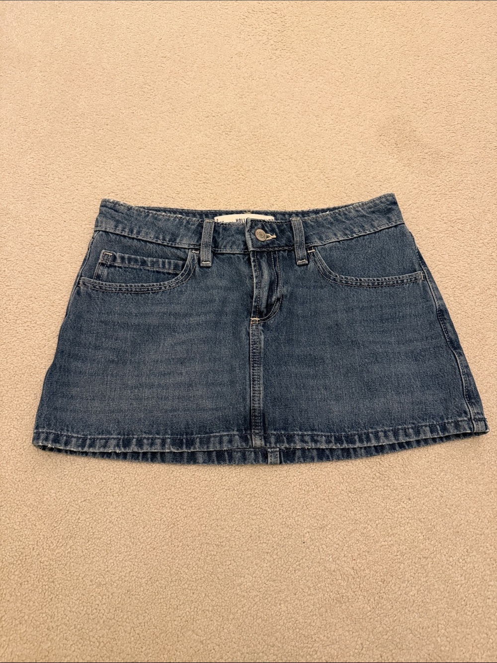 Hollister Denim Mini Skirt in Dark Blue - size 25